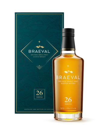 braeval 26 year old single malt scotch whisky